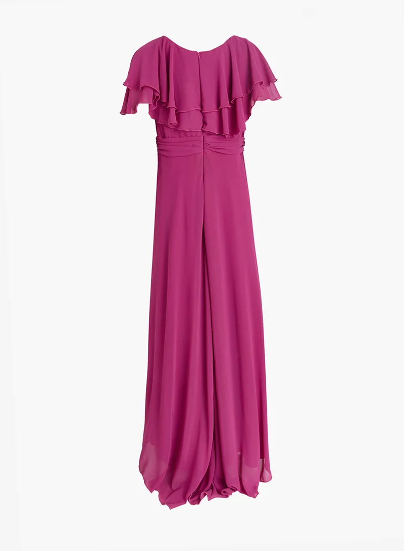 Ella Plus Plus Size A-line Dress With Ruffles